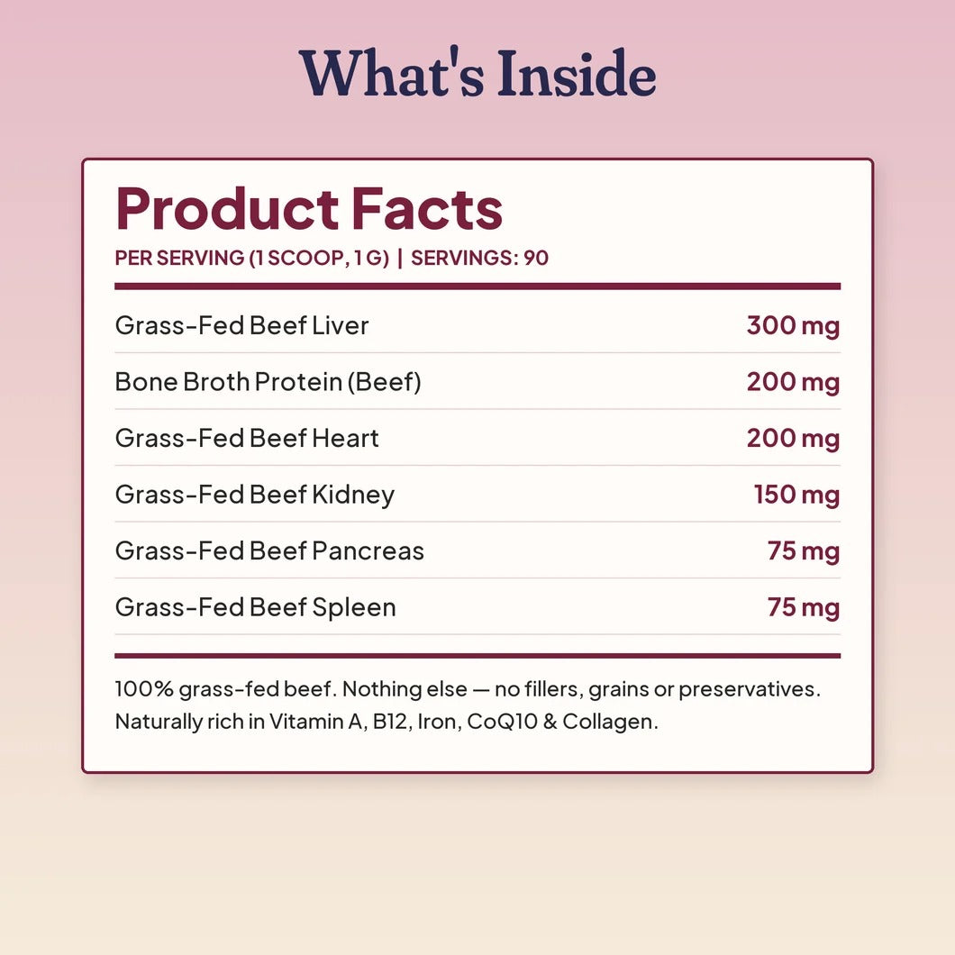 Beef Organ Bone Broth — (Grass Fed) Immune, Joint & Heart Support for Dogs