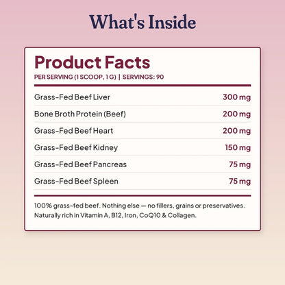 Beef Organ Bone Broth — (Grass Fed) Immune, Joint & Heart Support for Dogs