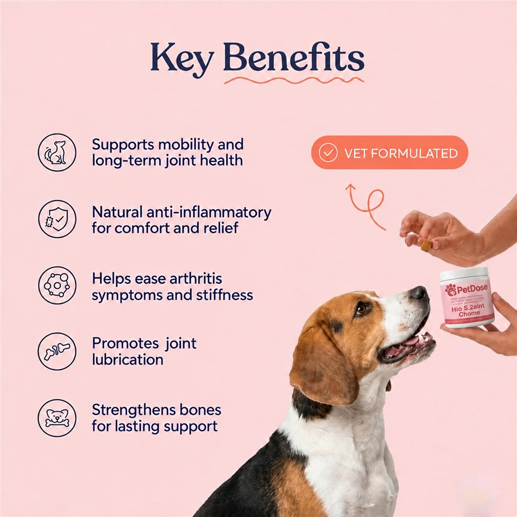 Hip & Joint Chews — Cartilage Support, Inflammation Relief & Long Term Mobility for Dogs