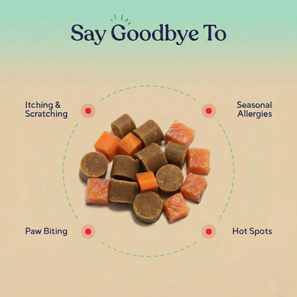 Allergy & Immune Support Chews - Anti-Itch, Skin and Seasonal Relief for Dogs